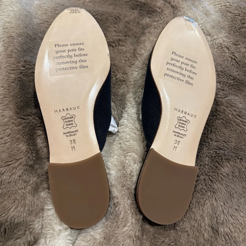 Margaux Black Loafers Elegant Slip-Ons - Picture 3 of 4